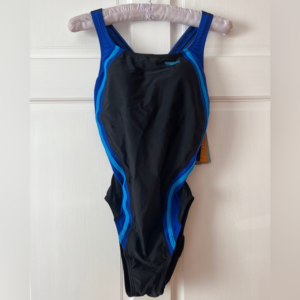 Speedo Black and Blue Swimwear